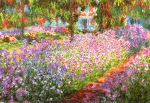 Claude Monet Artist s Garden at Giverny Norge oil painting art